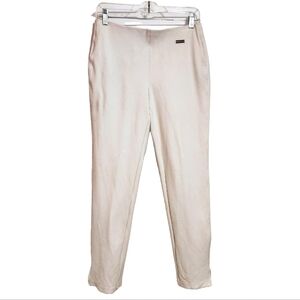 Rafaella Comfort Tummy Control Stretch Cropped Ankle Pants Off White Small